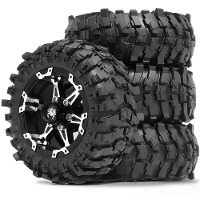 4PCS Banden Metaal Wielen Velgen 86mm voor MNRC MN168 1/12 RC Auto's Voertuigen Modellen Reserveonderdelen Accessoires R