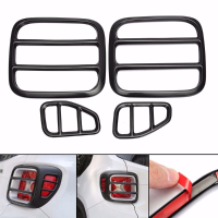 4Pcs Black Iron Taillight Lamp Cover Trim Frame For Jeep Renegade 2015 2016