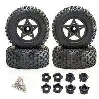 4PCS D232 Geüpgradede Off Road Banden Wielen voor 1/8 1/10 Short Course Truck RC Auto's Voertuigen Modellen Onderdelen A
