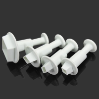 4Pcs Diamond Shape Cake Decorating Fondant Tool Mold