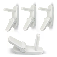 4Pcs Dreambaby Child Protection Door Lever Lock Quick Install 3M Adhesive Toddler Door Safety ABS Design One Hand Use
