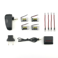 4Pcs Eachine E010 E010c E011 E013 3.7V 260mah 45c Libo Battery Charger Sets