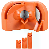 4PCS Elektrische Boorbit Sharpener Professioneel 11x6x7 cm Hoogwaardige Staal Oranje Plastic voor Lithium en AC Elektris