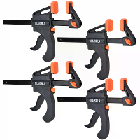 4PCS F Bar Klem Houtbewerking Klem 4 Inch Bar F Klemmen Clip Hout Timmerman Gereedschap Grip Snelle Ratchet Ontgrendelin