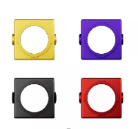 4PCS FLYWOO Kleurrijke Filterhouder Lensbescherming Voor DJI O4 Camera Zwart/Rood/Geel/Paarse RC Drone