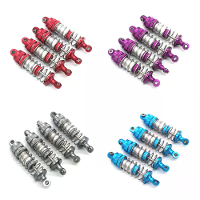 4PCS Geüpgraded Metalen Onderdelen Oliegevulde Schokdempers voor MNRC MN128 MN86s G500 1/12 RC Auto's Voertuigen Modelle