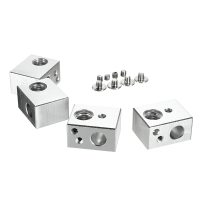 4Pcs Mk10 Heating Aluminum Alloy Block M7 Thread 3d Printer Aaccessorie.S