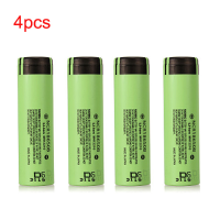 4Pcs Ncr 3400mah 18650 3.7V Lithium Rechargeable Battery For Panasonic