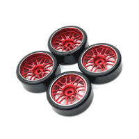 4PCS RC Auto Drift Banden voor 1/28 Wltoys Kyosho 284131 K969 K979 K989 K999 P929 P939 iw04m awd iw02 rm02 rm03 dgawd mi