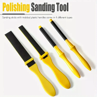 4PCS Schuursticks Set met Gevormde Plastic Handvatten voor Hout Metalen Plastic Auto Lichaamsmodellen Polijsten Calcietk