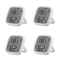 4Pcs SONOFF SNZB 02D LCD Slimme Temperatuur Vochtigheidssensor APP Besturing Real time Monitoring Werkt met ZB Bridge P/