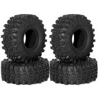 4PCS Upgraded 1.9 Inches Rubber Soft Tyres for 1/10 Axial SCX10 III Yi Kong Toys YK4017 RGT Rock Crawler Climbing Truck
