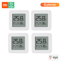 [4PCS] XIAOMI Mijia Bluetooth compatibele Thermometer 2 Draadloos Slim Digitaal Hygrometer Thermometer Werkt met Mijia A
