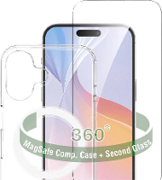 4Smarts 360° Premium Protection Set Backcover Apple iPhone 16 Plus Transparant Inductieve lading