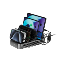 4Smarts Bureaulader 100 W USB A, USB C, Lightning, Micro USB Quick Charge, USB PD Zwart, Grijs Binnen USB Power Delivery (USB PD)
