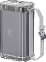 4Smarts Powerbank Lucid Serie Powerbank 26800 mAh USB PD, Quick Charge 3.0 LiPo Grijs Statusweergave, Zaklamp