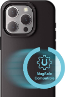 4Smarts Silicone Case Cupertino Backcover Apple iPhone 16 Pro Zwart Inductieve lading
