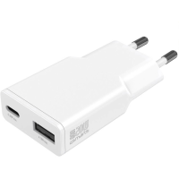 4Smarts USB oplader 20 W USB A, USB C USB PD Wit Binnen, Thuis GaN, USB Power Delivery (USB PD)