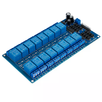 4Stuks 12V 16CH Kanaal Relaismodule met Optocoupler voor PIC AVR DSP ARM
