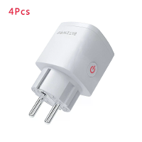 4Stuks BlitzWolf® BW SHP13 ZigBee3.0 Slimme Stekker 16A EU Stekker Elektriciteitsmeter APP Afstandsbediening Timer Werkt