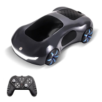 4WD Sci Fi RC Car 2.4G Kijkbediening 360° Stunt Drift LED Licht Muziek Spray Off Road Afstandsbedieningsrace Elektrisch