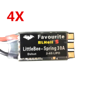 4X Favourite Fvt Littlebee Spring 30a Esc Blheli_S Opto 2 6s Supports Mulitshot Oneshot42 Oneshot125