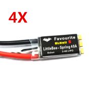 4X Favourite Fvt Littlebee Spring 40a Esc Blheli_S Dshot 2 6s Mulitshot Oneshot42 Oneshot125 For Rc Drone
