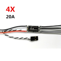 4X Fvt Littlebee 20a Esc Blheli Opto 2 4s Supports Oneshot125 For Rc Multirotors
