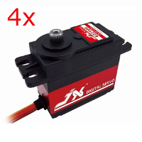 4X Jx Pdi 6221mg 20kg Large Torque Digital Standard Servo For Rc Model