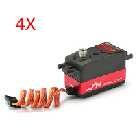4X JX Servo PDI 4409MG 9kg Grote Koppel 180 Graden Digitale Servo