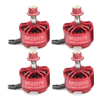 4X Racerstar 2207 BR2207S Fire Edition 1600KV 3 6S borstelloze motor voor RC Drone FPV Racing Frame Kit
