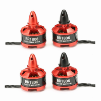 4X Racerstar Racing Edition 1806 BR1806 2280KV 1 3S Borstelloze Motor CW / CCW Voor 250 260 RC Multirotor