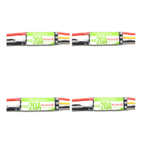 4X Racerstar Rs20a 20a Blheli_S Opto 2 4s Esc Support Oneshot42 Multishot Dshot For Rc Fpv Racing Drone