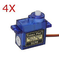 4X Towerpro Sg90 Mini Micro Digital Servo 9g For Rc Models