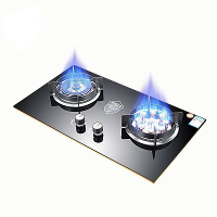 5.2KW Gasfornuis Dubbel Fornuis Huishoudelijk Ingebouwd Dubbel Gebruik Vloeibaar Gas Twee Branders Vloeibaar Petroleum G