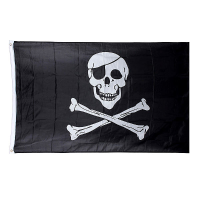 5*3 Ft. Jolly Roger Skull Pirate Flag