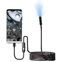 5,5 Mm HD Auto Endoscoopcamera 1m/5m/10m Micro 8 LED IP67 Waterdichte Industriële Smartphone Camera USB Type C