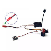 5,8G 48CH 1600mW FPV zender VTX met 1500TVL AIO 130° camera, ondersteunt FatShark protocol, MMCX 2 4S voeding voor RC FP