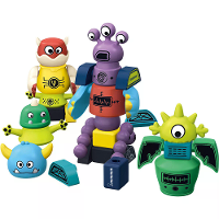 5/8PCS Magnetische Planeet Monster Assembleer Kit Stacking Transform Ruimte Thema Multifunctionele Figuren Creatieve Spe
