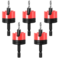 5 Delige verzonken boorset Hoogwaardige staal verstelbare diepte stop hex senkschroef variabele maten 2.8 Tot 4x8mm hout