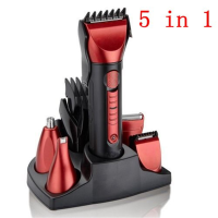 5 In 1 Washable Electric Shaver Beard Nose Trimmer Razor Hair Clipper