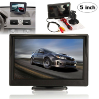 5 Inch Tft Lcd Car Rear View Backup Reverse Monitor Parking Night Vision Display Kit