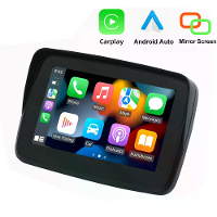 5 Inch Waterdichte Motorrijd GPS Navigatie met Carplay Auto Spiegelscherm