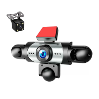 5 Lens dashcam 360 graden auto camera 1080P voor/achter/binnen DVR recorder wifi nachtzicht 24u parkeren monitor lusregi