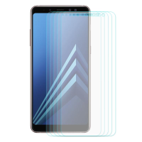 5 Pack Enkay 0,26 mm 2,5 D gebogen gehard glas displayfolie Voor Samsung Galaxy A8 2018
