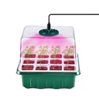5 Packs Zaadstarter Tray Kit met Verbeterd Vochtigheidscontrolesysteem Herbruikbare Siliconen Trays 60 Dynamische Groeic