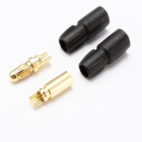 5 Pairs Amass Sh3.5 3.5Mm Male/female Bullet Connector Gold Plated Copper Banana Plug