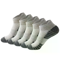5 Pairs Sportsokken Korte Sokken voor Mannen Zweetabsorberend Ademend Mesh Atletische Enkelsokken Casual Dunne Katoenen