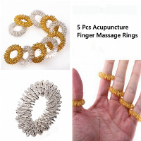 5 Pcs Acupuncture Finger Health Care Massage Rings