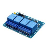 5 Stuks 5V 4 kanaals relaismodule PIC ARM DSP AVR MSP430 blauw Geekcreit voor Arduino   producten die werken met officië